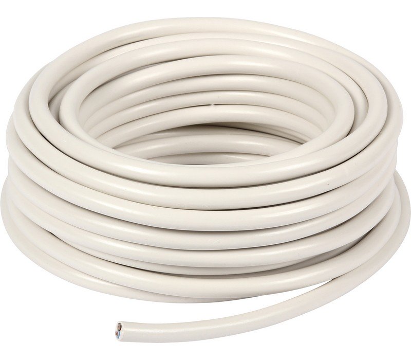 PMH-Kabel 3G1,5mm² Hvit Meterpriset