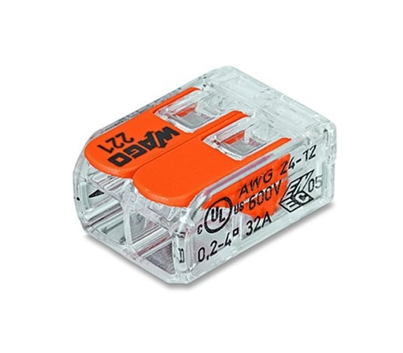 Wago koblingsklemme 221-412 5 stk 2-leder