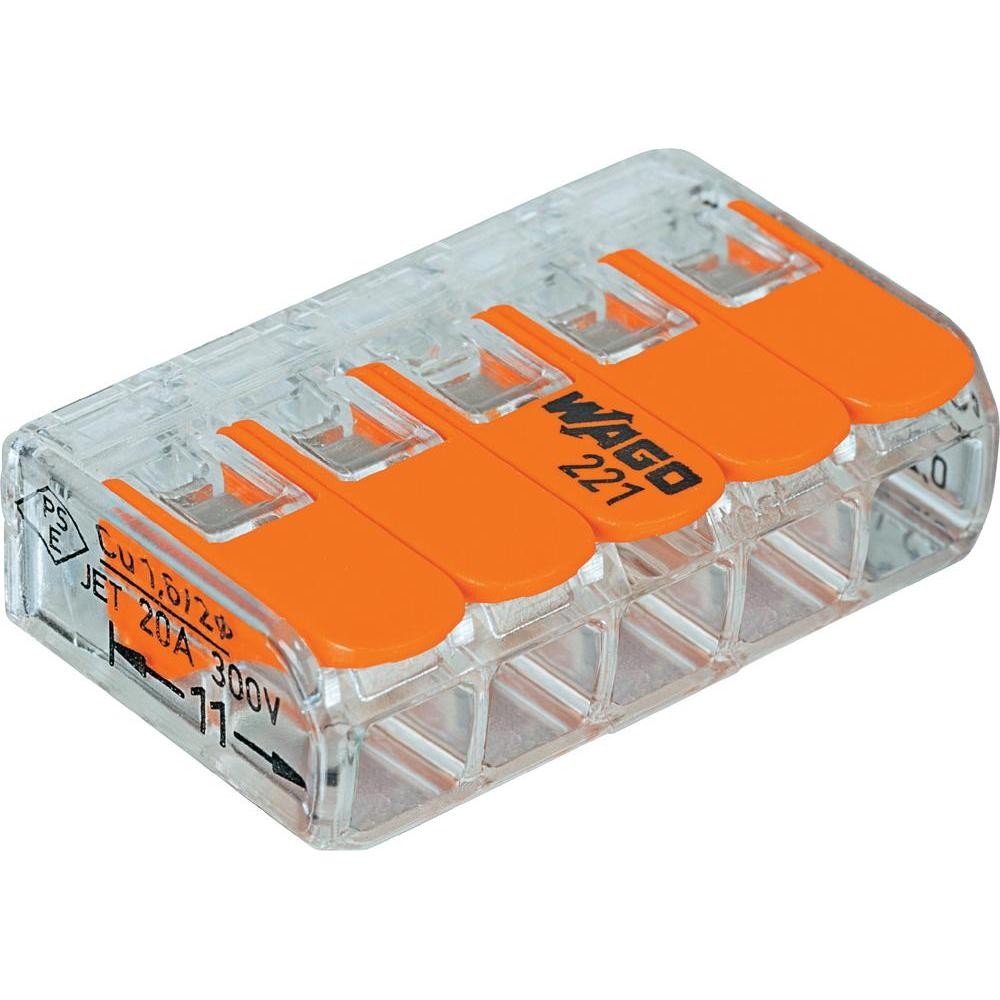 Wago koblingsklemme 221-415 25 stk 5-leder