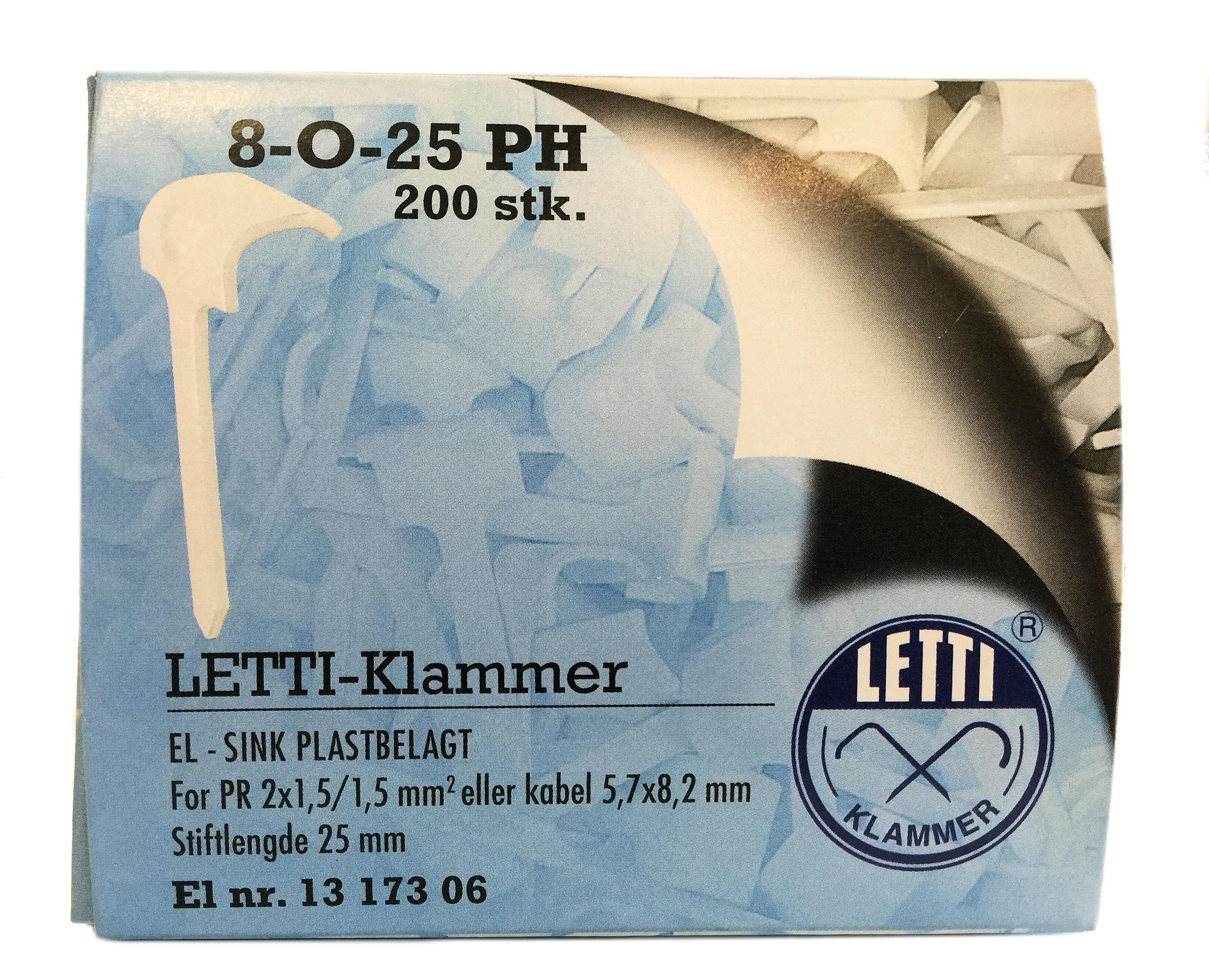 Letti Klammer 8-O-25PH - 200 stk