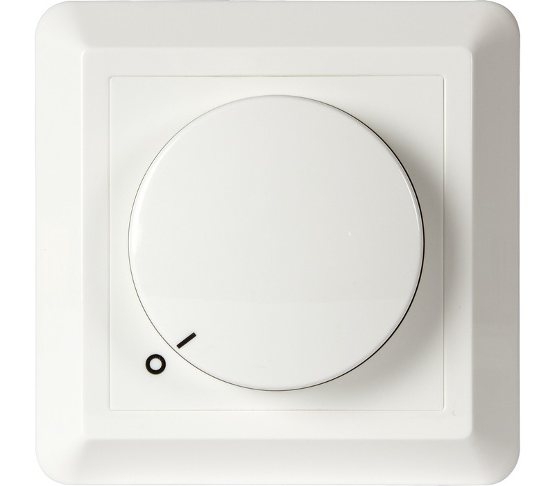 Unilamp Luzense Dimmer 500W KUD-500EV-LS 2-pol RS Hvit