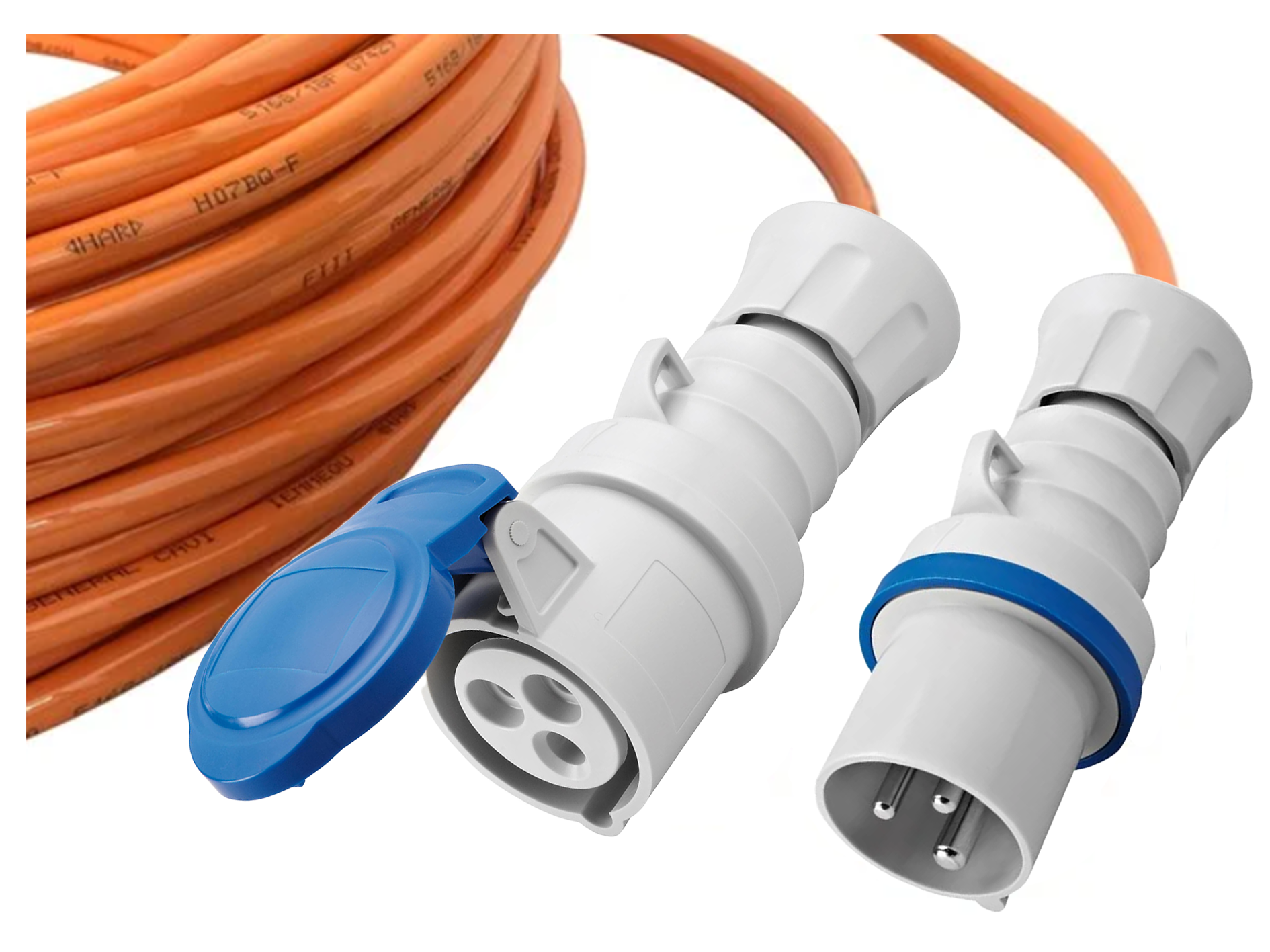 Gewiss Skjøtekabel 16A 230V 25M IP44 216-6 PUR H07BQ-F 3G2,5mm²