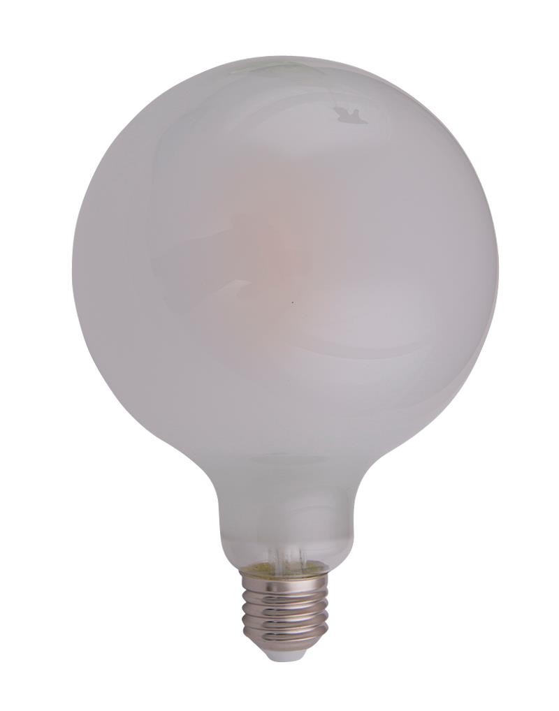 LEDpære Globe 4W E27 matt G125 dimbar