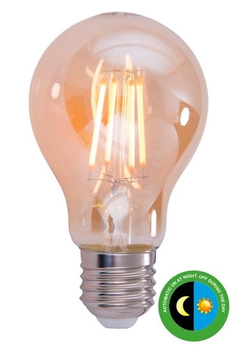 LEDpære Filament M/Sensor 4,5W E27 Amber