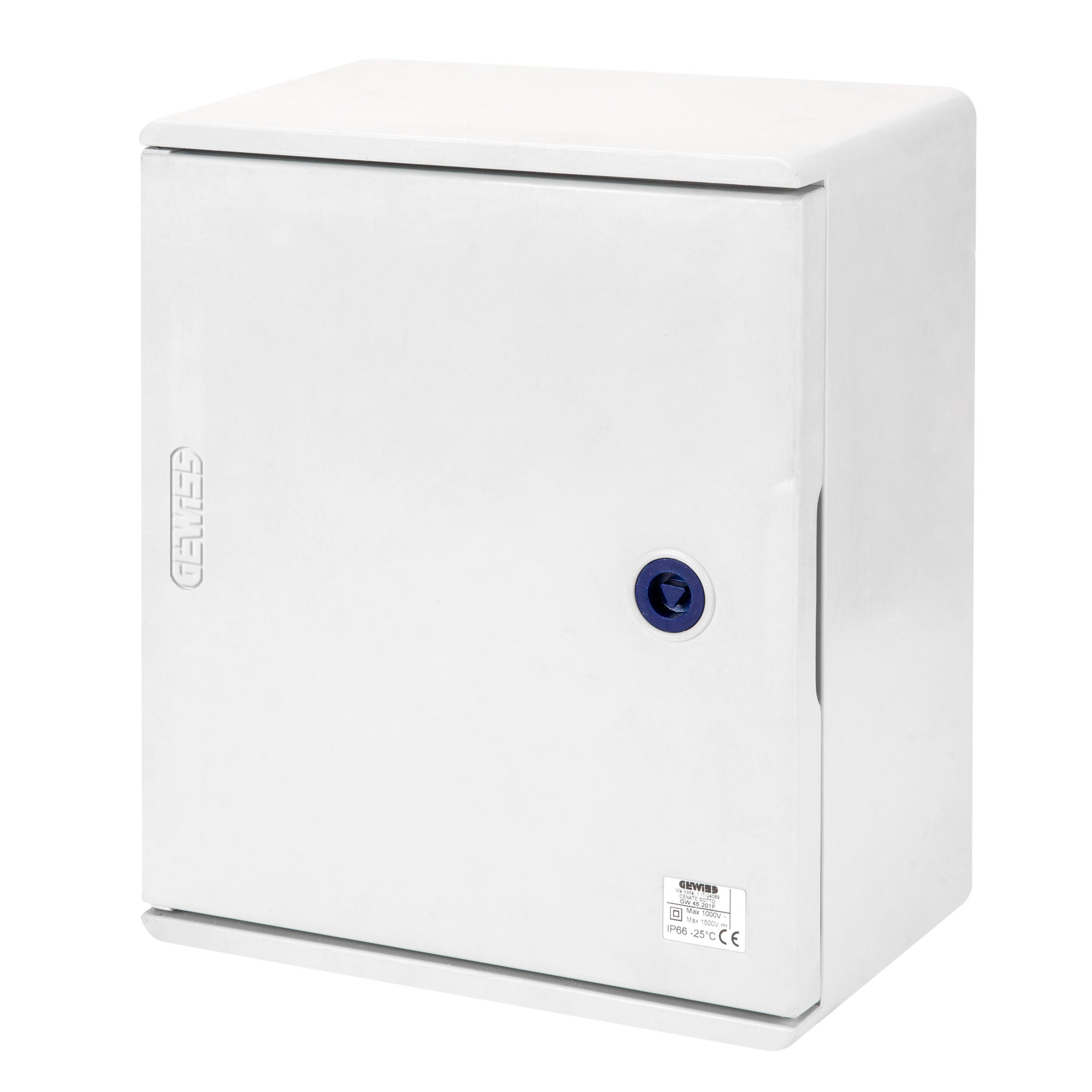 Gewiss 46QP Vanntett skap i polyester IP66 tett dør 300x250x160 GW46001F
