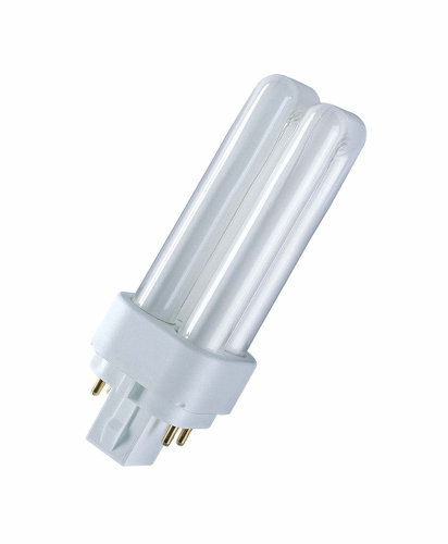 Osram kompaktlysrør DULUX D/E 10W/830 G24Q-1
