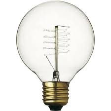 Danlamp Globe Deluxe glødepære med karbontråd 25W E27