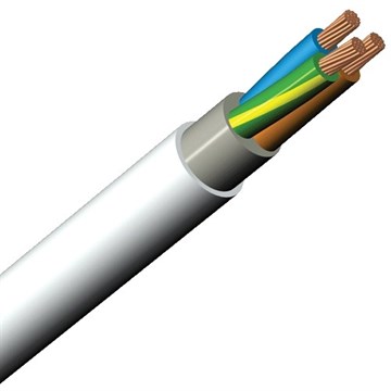 PFXP kabel 5G6 FR Hvit Meterpriset