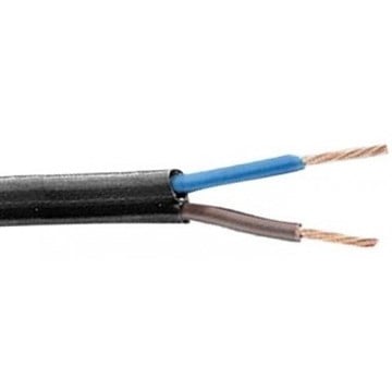 PL-kabel 2x0,75mm² Sort
