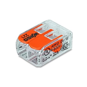 Wago koblingsklemme 221-412  5 stk 2-leder