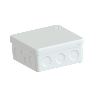 Koblingsboks IP65 Hvit 88x88x40 med strekkavlaster