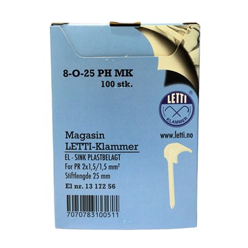 Letti Klammer 8-O-25 PH magasin - 100 stk