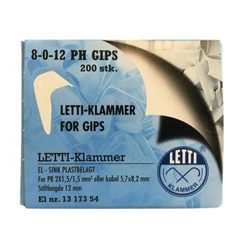 Letti Klammer for gips 8-0-12PH - 200 stk
