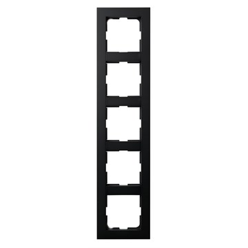 ELKO Plus kombinasjonsplate 5-hull Sort