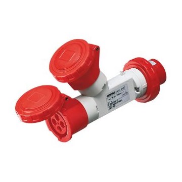 Gewiss Forgrener 16a inn + 2 ut  400V IP67 - GW64014
