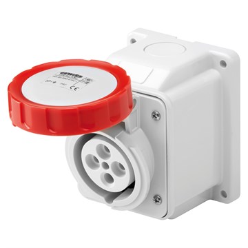 Gewiss STIKK 10°, PÅVEGG, 32A 3P+J, 400V, 6H, IP67 - GW62441