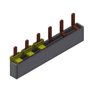 Samleskinne for OV/Overspenningsvern 3P 6-moduler