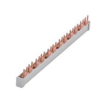 Samleskinne 2 Polt 1 Meter 16mm2 56 Moduler