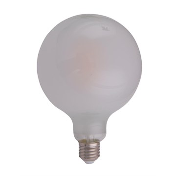 LEDpære Globe 4W E27 matt G125 dimbar