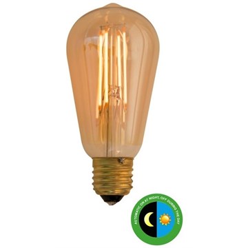 Scanlight LEDpære ST64 m/sensor filament 4,5W E27 Amber
