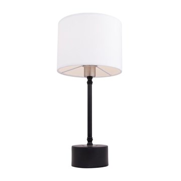 Merida bordlampe 38cm Sort m/Hvit velour skjerm