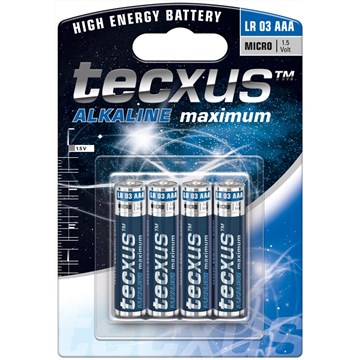 Tecxus alkaline LR03 AAA 4pk