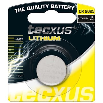 Tecxus CR2025 Lithium Batteri 3V