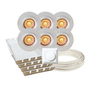 Norlamp LED WarmDim downlightpakke 6 pk