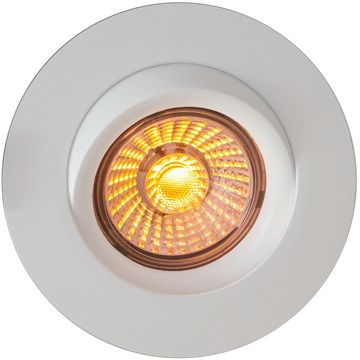 Calida LED downlight 9w dim to warm 360° tiltbar Hvit