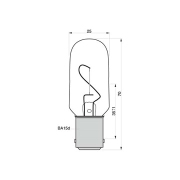 Danlamp lanterne B15D 12V 12CD