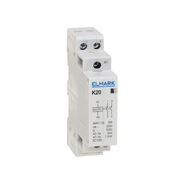 ELMARK Kontaktor 1-modul K20 20A 230V 2NO