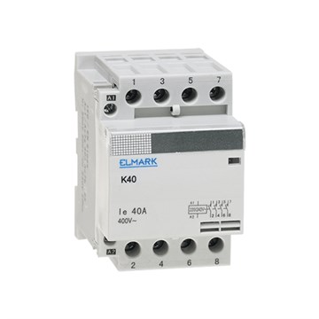 ELMARK Kontaktor 3-modul K40 40A 230V 2NO+2NC