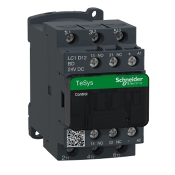 Schneider Electric Kontaktor 12A 3P 24VDC 1NO+1NC