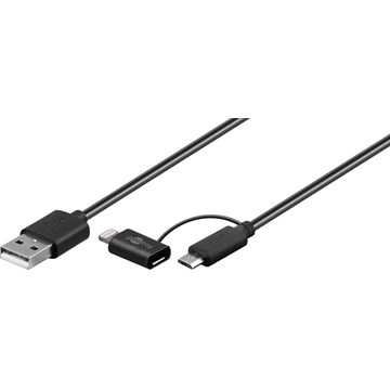 Goobay USB kabel 2i1 Lightning + Micro-usb