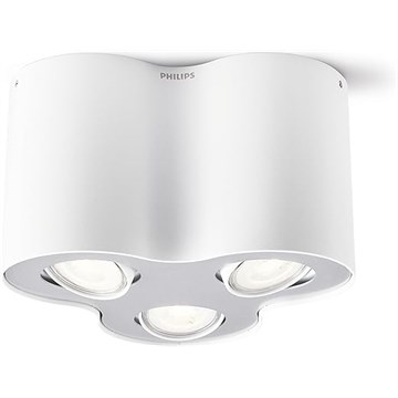 Philips MyLiving Pillar 3 GU10 Hvit/Alu frontplate med lyskilde Ledvance GU10 RA90 Dimbar