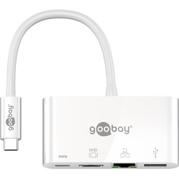 Goobay multiadapter USB-C - HDMI,RJ45 & USB-A