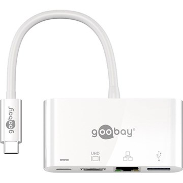 Goobay multiadapter USB-C - HDMI,RJ45 & USB-A