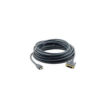 Adapterkabel Kramer C-HM/DM Series C-HM/DM-15 Adapterkabel enkeltlink HDMI han til DVI-D han 4,6Mete