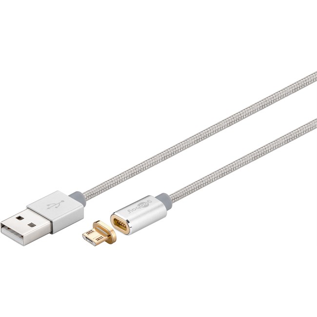 Goobay Sync Ladekabel Micro Usb Magnetisk M Gr